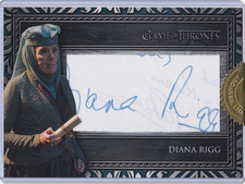 GAME OF THRONES Complete Series  Volume 2 Diana Rigg cut Autograph 27/30