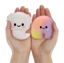 Fluffie Stuffiez Rainbow  Axolotl Minis Collectible 7 inches, Multicolor