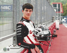 OLIVER BEARMAN SIGNED 8x10 PHOTO 4 F1 FORMULA 1 HAAS FERRARI DRIVER BECKETT COA