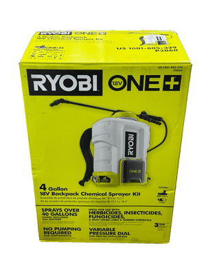 #ad #ad Ryobi One P2860 4 Gal Backpack Sprayer 18v Backpack Chemical Sprayer Kit NEW $151.99