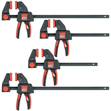 Trigger Clamp Set Containing 2 Each of EHKM06 and EHKM12 (4-Piece)
