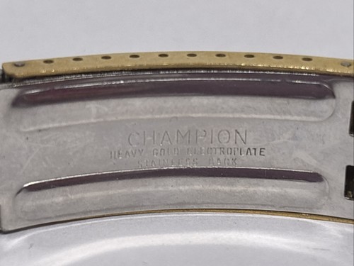 Vintage Pre-Owned Watch Band 19.5mm Heavy Gold Electroplate Champion - Picture 3 of 9