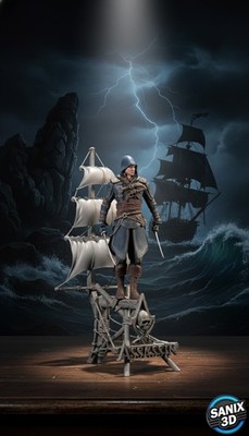 Assassin s Creed   3D Resin Druck Figur Modell | Unbemalt & mehrteilig zum Bemal