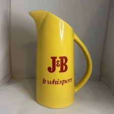 Vintage J&B Scotch Whiskey Pitcher Yellow Wit...