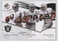 2009 SP Authentic JaMarcus Russell Darren McFadden Michael Bush #180 2u3