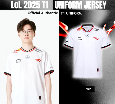 FAKER 2025 T1 Uniform Jersey OFFICIAL Goal Studio League of