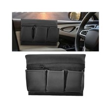 Zpana Car Window Armrest Storage Box, Multifunctional Vehicle Door Side Black