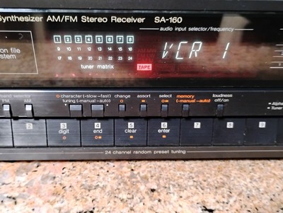 Technics ヴィンテージ・オーディオ・システム technics quartz synthesizer AM/FM stereo Receiver SA-160 | eBay