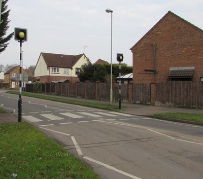 Foto 6x4 Zebrakreuzung, Severnvale Drive, Quedgeley Four Mile Elm Acros c2017