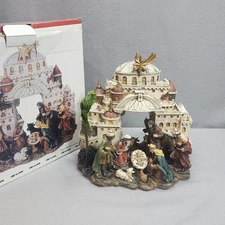 Santini Nativity Scene Holy Family Wise Men Christmas Display Figurine Set