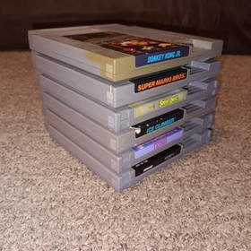 LOT OF 6 NES NINTENDO GAMES = SUPER MARIO DONKEY KONG JR CASTLEVANIA ICE CLIMBER