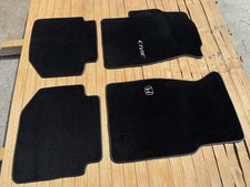 Honda Civic Coupe Velour Floor Mats Black Carpet Set 1996-2000