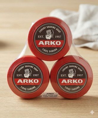 New Arko Luxury Shaving Soap Bowl   3 Pack | Traditional Turkish Barber 150gm
