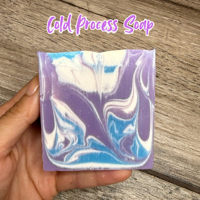 Handmade Natural Violet Bar Soap, Beauty Bar, Gift For Her or Him
