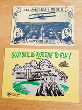 Wright Bros University & Wright Flyer Postcards
