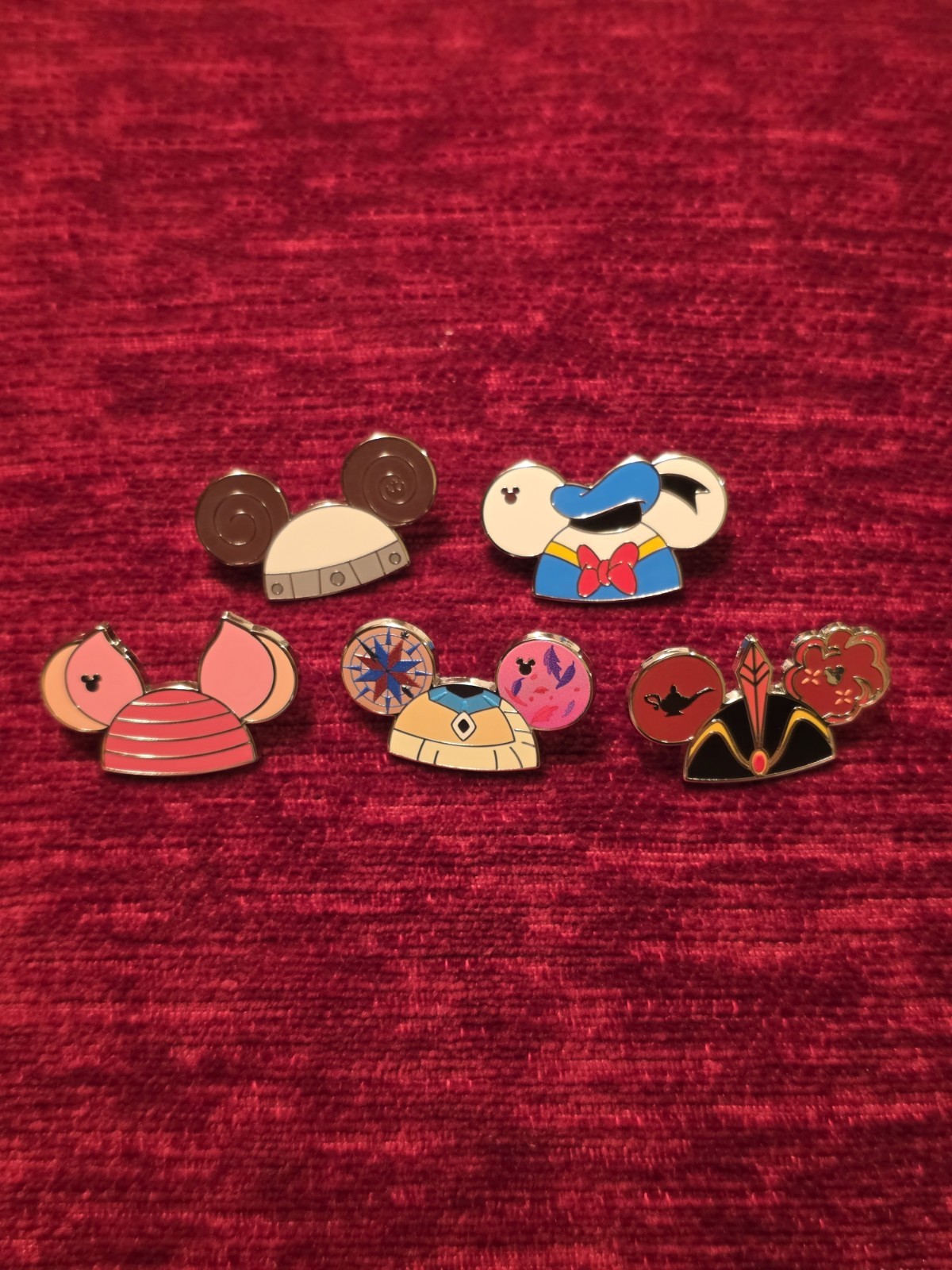 Disney Hidden Mickey Ear Hats Pin WDW 2026 NEW Wave B - FULL SET OF 5