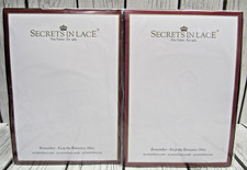 Lot of 2 Pair Secrets In Lace 9920 Classic Stockings Black Opera -Brand NEW