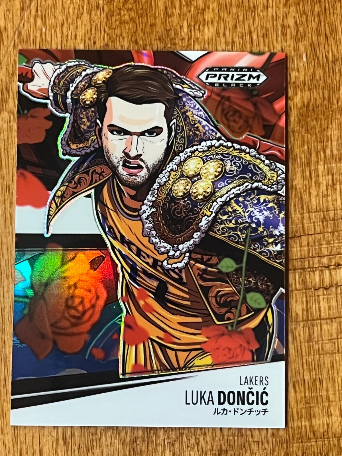 2024-25 Prizm Black Luka Doncic Manga #7 SSP CASE HIT Los Angeles Lakers