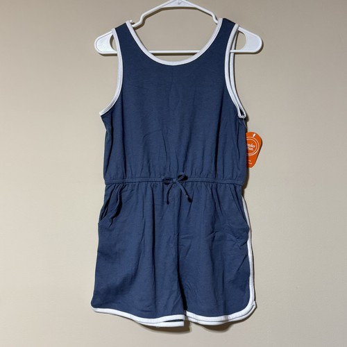 Wonder Nation Girls Lot Of 2 Rompers Size XXL (18). NWT! Blue, Green, Pockets - Picture 2 of 10