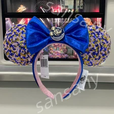 WDW Annual Passholder AP Minnie Mouse Ears Mickey Disney Parks Headband US