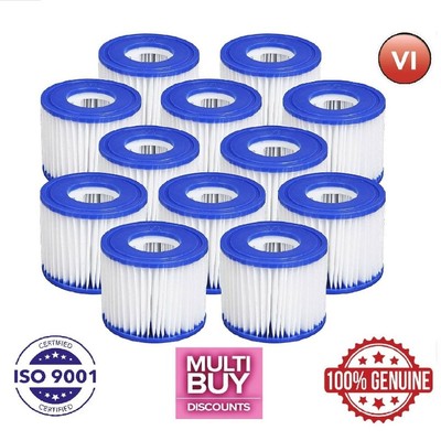 12x Für Bestway Lazy Lay-Z-Spa Filter VI Kartusche, Hot Tub Spa Schwimmbad