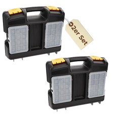 2er Set Maschinenkoffer leer Werkzeugaufbewahrung Werkzeugkoffer