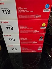 Canon OEM 118 CYMK Set of 4 Lbp7200c/7660c Black, Cyan, Magenta, Yellow