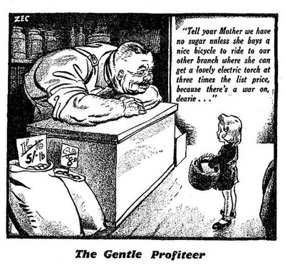 The Gentle Profiteer Tell your Mother we have no sugar unless she - Old Photo