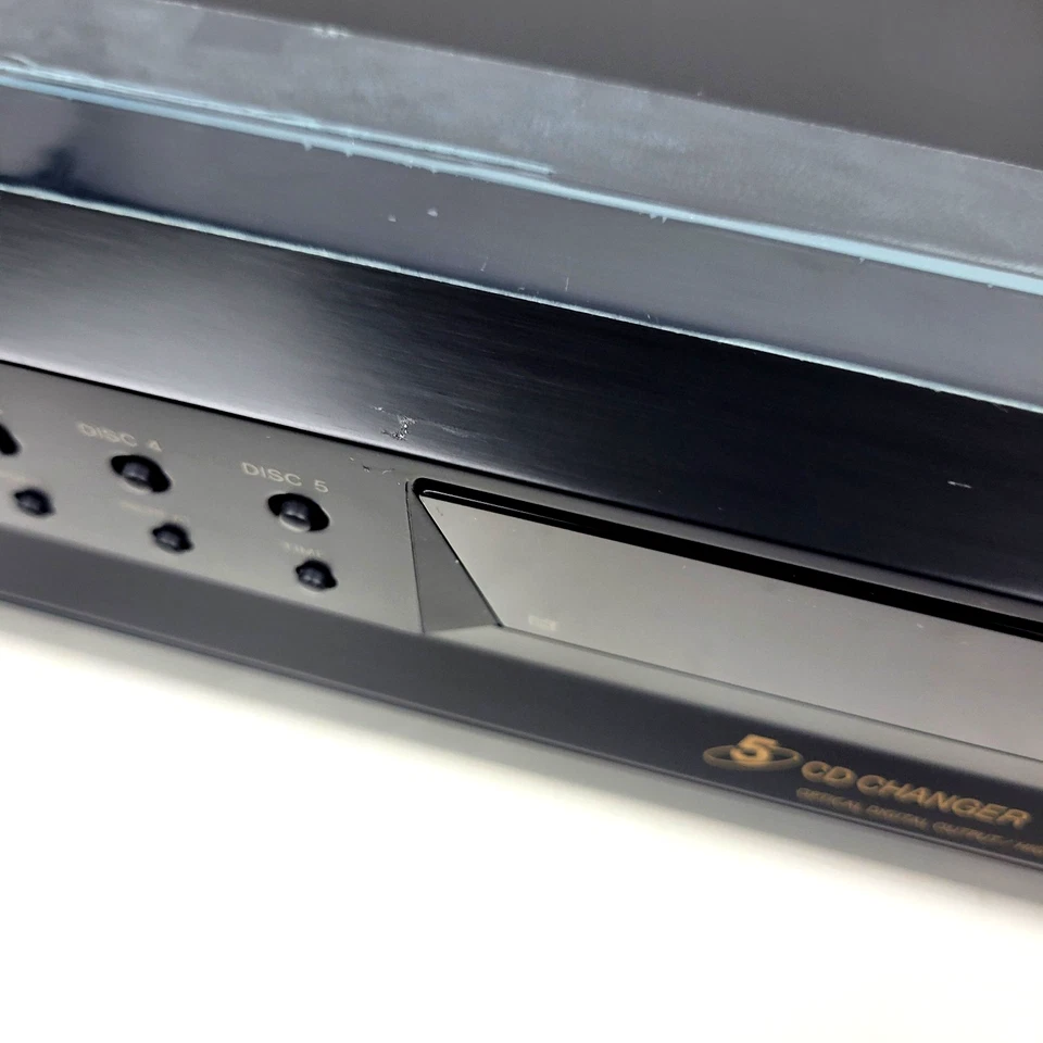 Reproductor cambiador de CD Sony CDP-CE375 5 discos con cables RCA probado Foto 3 de 4