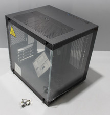 m-ATX Computer Case PC Tower-Gehäuse Schwarz, Tempered Glass x 2