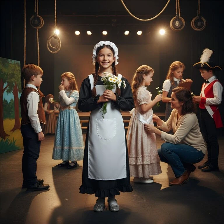 Pauvre Victorien Fille Arrière-cuisine Soubrette Déguisement Enfants Pour An 7-9 - Photo 2/4