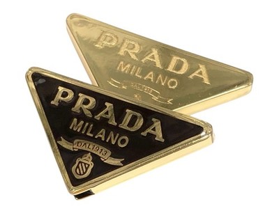 PRADA 57YS 52ZV 59ZV 14YS 73ZS Black / Gold Replacement Icon Logo