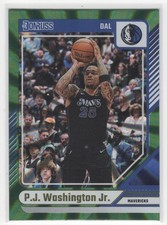 #195 P.J. Washington Jr. 2024-25 Donruss Holo Green Laser Dallas Mavericks