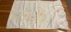 2 Standard Pastel Vintage Pillowcases With Ruffled Edge As Is — photo 2