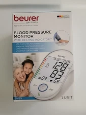Beurer BM55 Upper Arm Blood Pressure Monitor XL LCD Display New