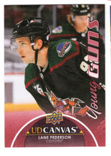 LANE PEDERSON 2021-22 UPPER DECK HOCKEY SERIES 1 YOUNG GUNS ROOKIE - CANVAS SP