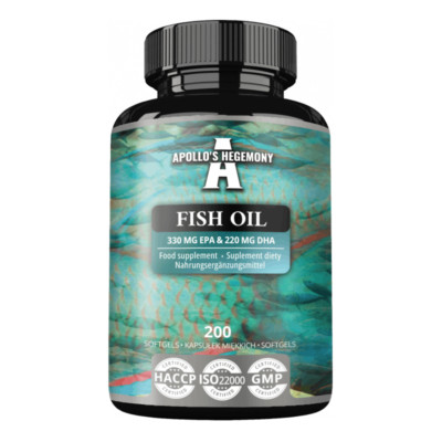 APOLLO'S HEGEMONY Fischöl 1000mg 200 Kaps   Omega-3, EPA DHA, Herz, Gehirn