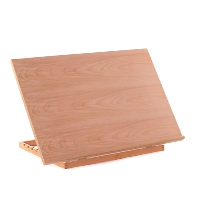 DESIGN DELIGHTS DIN A3 ZEICHENBRETT "WORKSTATION" | Buche, 58x38 cm | Staffelei, Zeichentisch