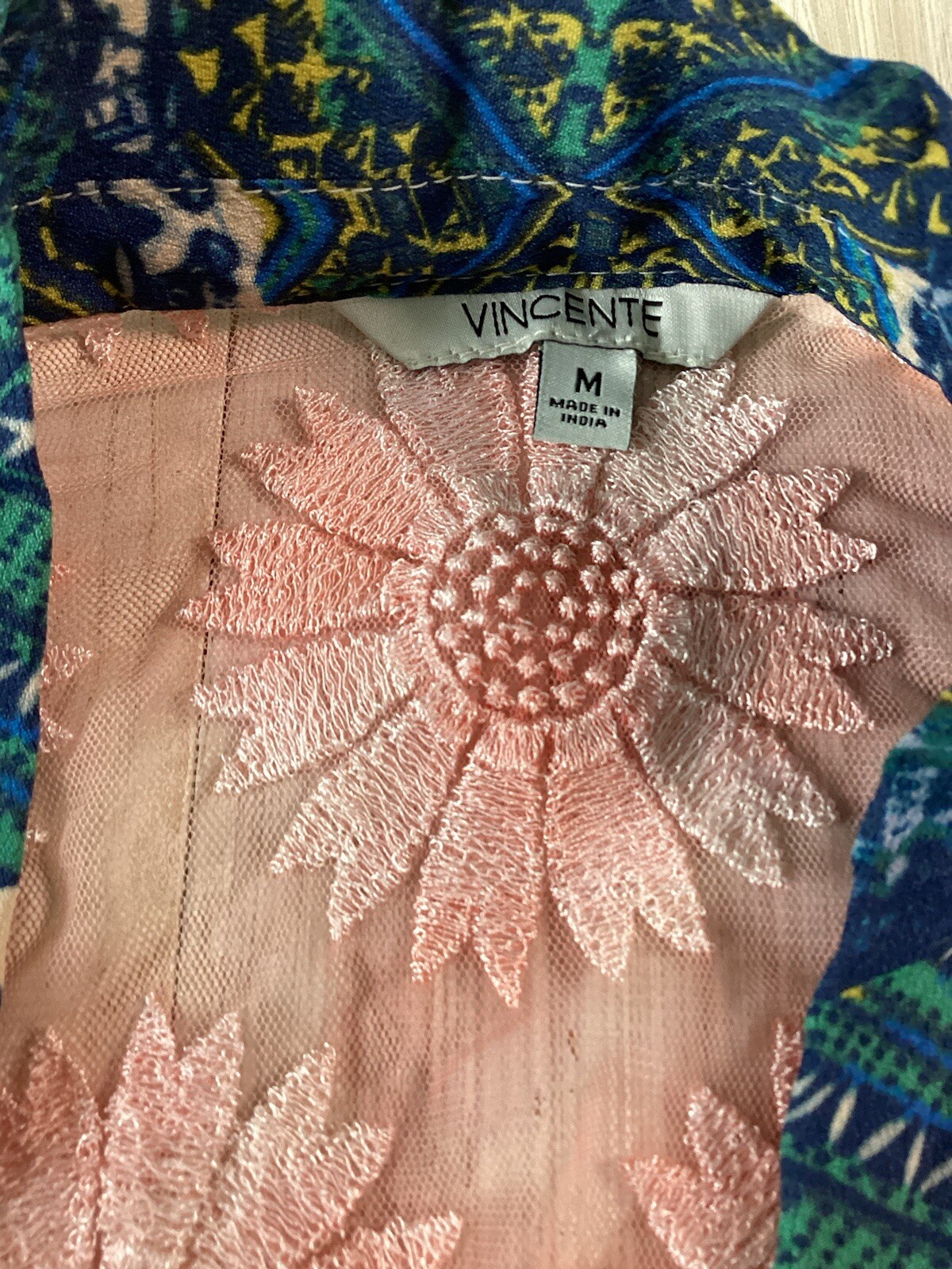 Vicente Multi Textured Multicolored Patchwork Kim… - image 3