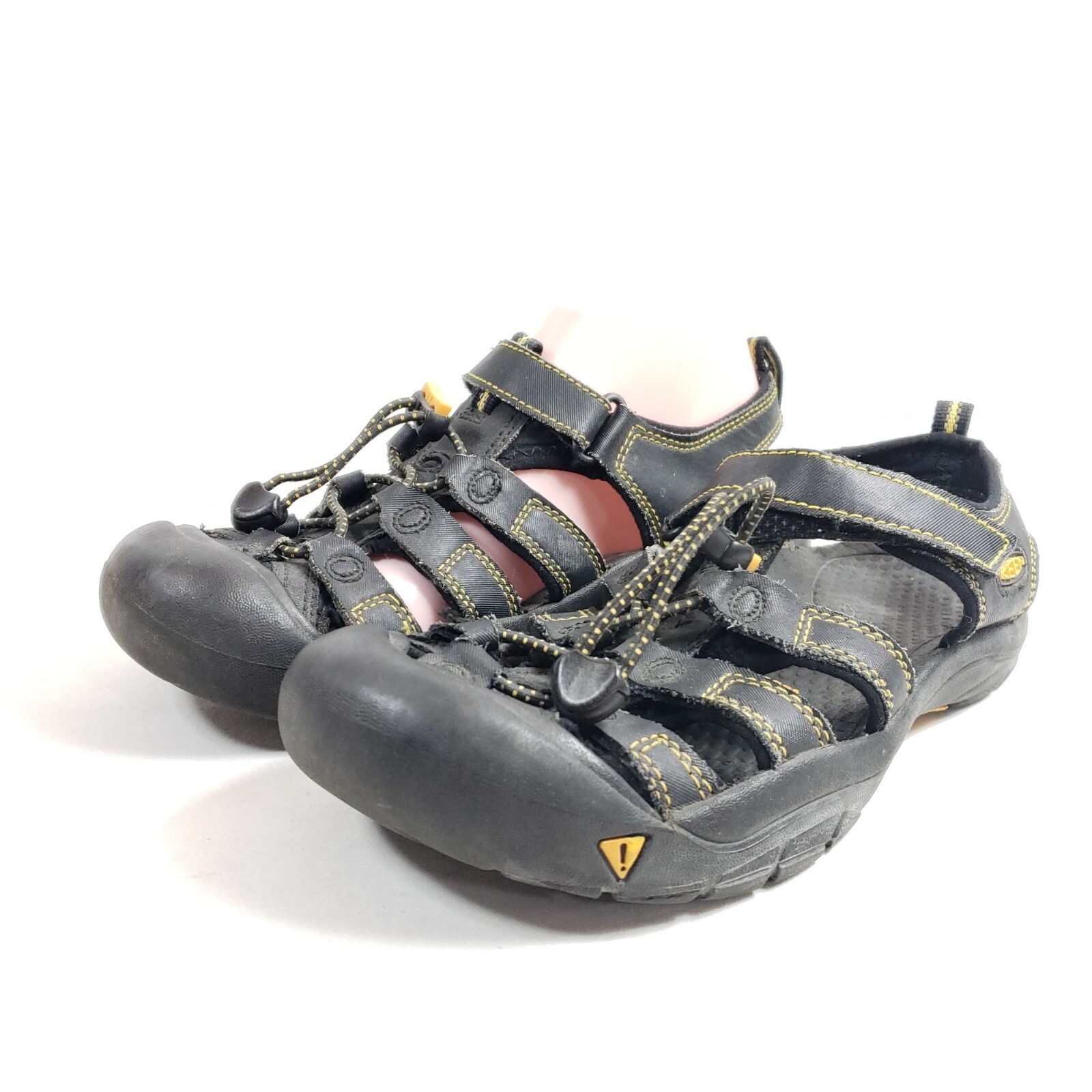 Sandali Keen da uomo Newport H2 taglia 6 US neri e gialli scarpe da acqua comode Ou