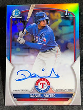 2023 Bowman Chrome REFRACTOR 1st PROSPECT ROOKIE AUTO Daniel Mateo 010/499