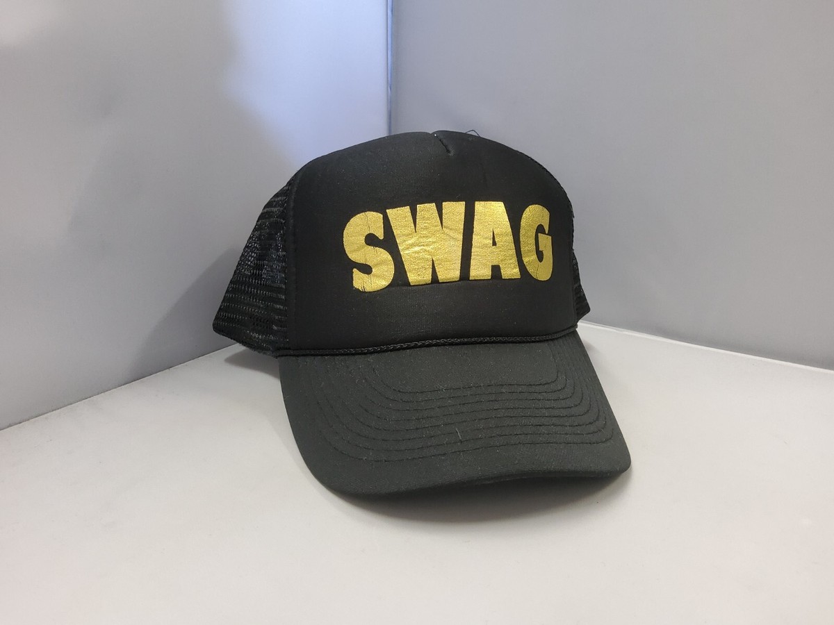 Swag Adult Unisex Black/Gold Cap,Hat Curved Brim OSFM | eBay
