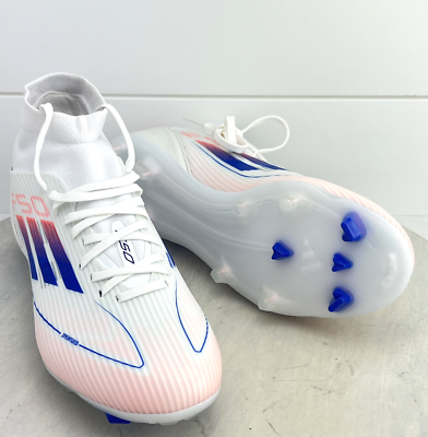Adidas F50 LEAGUE FG/MG White/Red/Blue Soccer Cleats ID9190 Mens