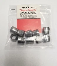 10 pack axe, maul and sledge hammer round steel wedges (large size)