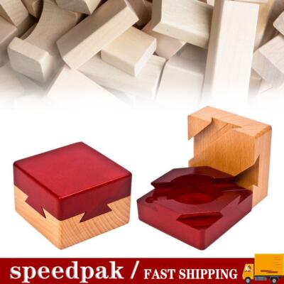 Secret Puzzle Box Brain Teaser Games Wooden Gift HiddenFavo