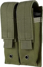 Tactical Double Pistol Mag Pouch Multi-Tool Organizer Holder Flashlight Bag