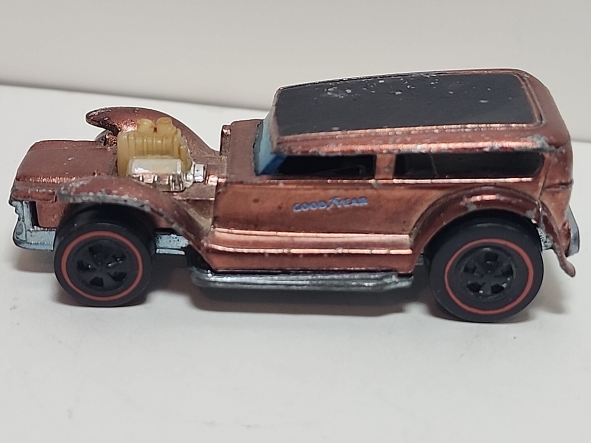Vintage 1969 Mattel Hot Wheels Redline The Demon Toy Car Brown