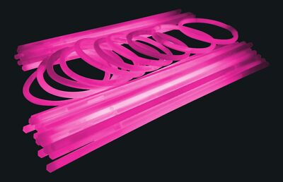 GLOW STICKS 100 X 8" NEON BRACELETS 100 CONNECTORS RAVE DISCO