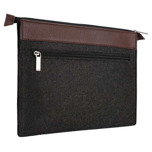 For iPad 9.7 / iPad Pro 11 Brown Faux Leather Tablet Sleeve Case Laptop Handbag - Picture 4 of 6