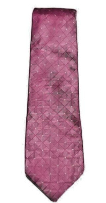 $55 Perry Ellis Portfolio Men's Geometric Pattern Silk Necktie, Pink | eBay